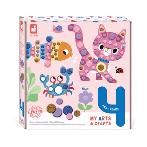 Zestaw kreatywny Okrągłe Naklejki My arts & crafts 4+, Janod