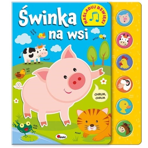naśladuj dźwięki świnka na wsi