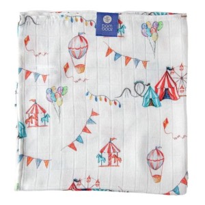 Pieluszka bambusowa 30x30 Cyrk, Bamboo Line Texpol