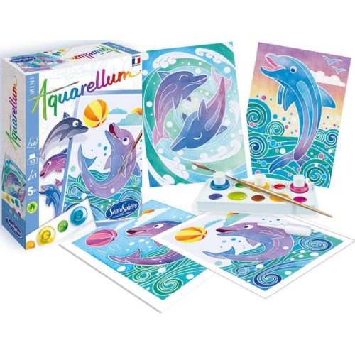 aquarellum mini delfiny
