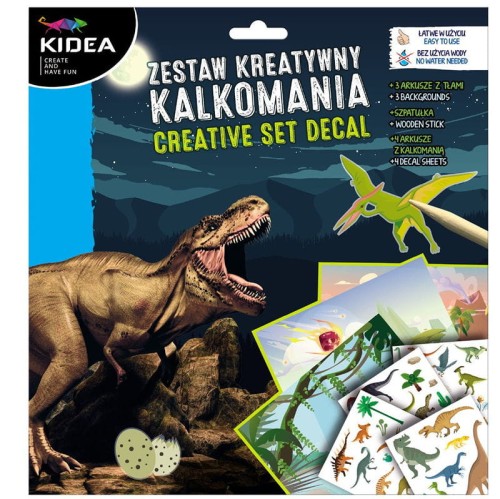 kidea kalkomania dinozaury