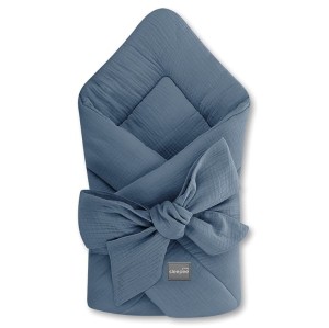 Rożek niemowlęcy muślinowy Petrol, Sleepee