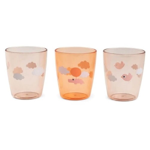 Done-by-Deer-Kubki-Mini-Glass-3-szt-Happy-Clouds-Papaya.jpg