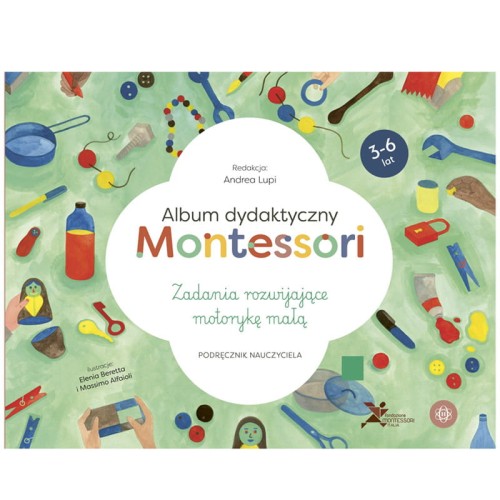 album dydaktyczny montessori zadania na motorykę małą