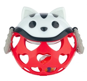 Interaktywna zabawka z grzechotką Kot Czerwony, Canpol