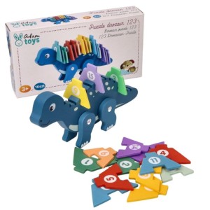 Dinozaur z cyferkami do układania, Adam Toys
