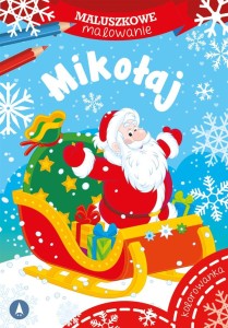 Kolorowanka - maluszkowe malowanie. Mikołaj