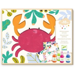 Zestaw artystyczny Malowanie palcami - Ocean 18m+, Djeco