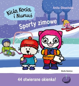 Kicia Kocia i Nunuś - Sporty zimowe. Książeczka z okienkami