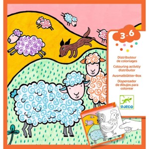 Kolorowanki z łamigłówkami Farma, Djeco