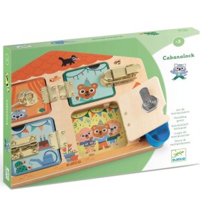 Tablica manipulacyjna Domek CABANALOCK, Djeco