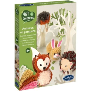 Zestaw kreatywny - Zwierzęta z pomponów, SentoSphere