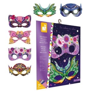 Zestaw kreatywny Mozaika Maski 7+, Janod