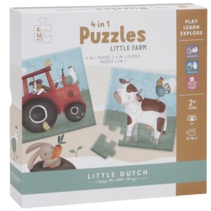 Puzzle progresywne 4w1 Little Farm 2+, Little Dutch