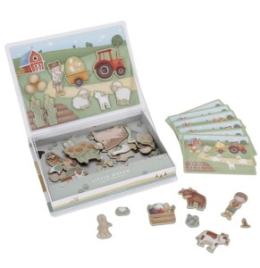 Układanka magnetyczna - magnesy Little Farm, Little Dutch