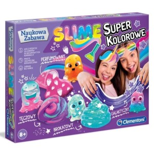 Naukowa zabawa - Super kolorowe Slime, Clementoni
