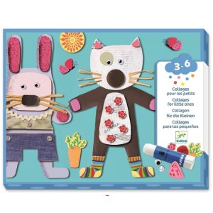 Zestaw artystyczny Kolaże dla najmłodszych 3+, Djeco