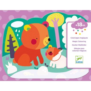 Kolorowanka wodna - Zwierzątka ukryte w lesie 18m+, Djeco