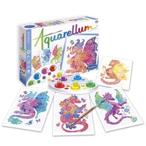 Zestaw do malowania Aquarellum Junior - Smoki Czterech Pór Roku, SentoSphere