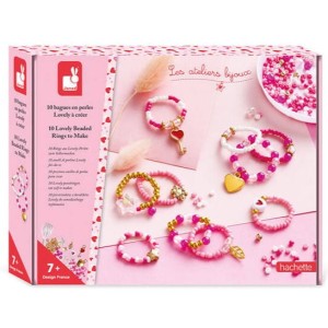 Zestaw kreatywny do tworzenia biżuterii Pierścionki z Koralików, Janod