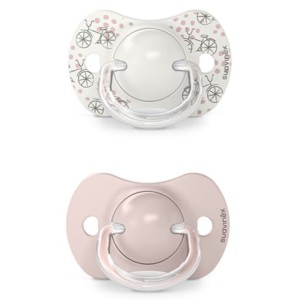 Smoczek fizjologiczny SX Pro A WALK IN THE PARK różowy 0-6 m, Suavinex