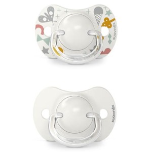 Smoczek fizjologiczny SX Pro A WALK IN THE PARK szary 0-6 m, Suavinex