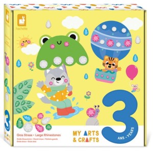 Zestaw kreatywny Duże Cyrkonie My arts & crafts 3+, Janod