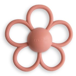 Silikonowy gryzak z grzechotką Daisy, Mushie