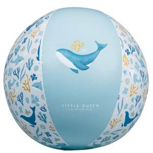 Piłka plażowa dmuchana 35 cm Blue Ocean Dreams, Little Dutch
