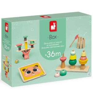 Zestaw zabawek edukacyjnych - Box Edukacyjny 36 m-cy, Janod