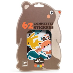 Naklejki dla maluchów LEŚNE ZWIERZĄTKA 18m+, Djeco