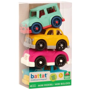 Zestaw 4 małych autek z kabrioletem Mini Riders, Wonder Wheels