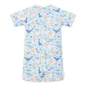 Swimsuit z rękawami Ocean Dreams Blue 62/68, Little Dutch