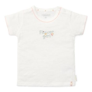 T-shirt z krótkim rękawem Off White Flower Girl - 86cm, Little Dutch