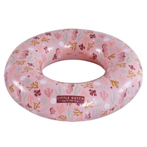 Dmuchane koło do pływania dla dzieci Pink Ocean Dreams 50 cm, Little Dutch