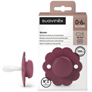 Smoczek silikonowy fizjologiczny SX Pro WONDER Magenta 0-6 m, Suavinex