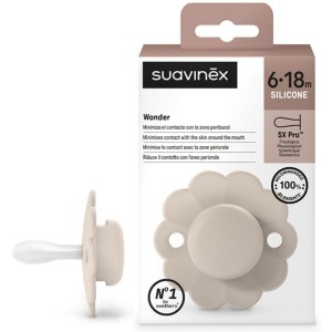 Smoczek silikonowy fizjologiczny SX Pro WONDER Mauve Chalk 6-18 m, Suavinex