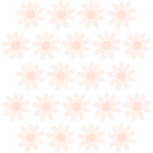 Naklejki na ścianę - Stokrotki VIII, Pastelowe Love