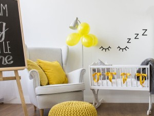 Śpiące oczka - naklejka na ścianę, Pastelowe Love