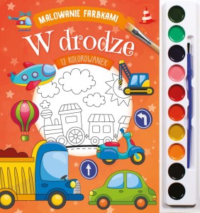 Kolorowanka - Malowanie farbkami Pojazdy w drodze