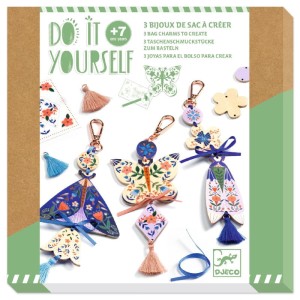 Zestaw artystyczny Zrób To Sam - Breloki Motyle, Djeco