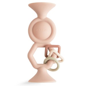 Silikonowa zabawka z przyssawką HexaPop Blush, Mushie