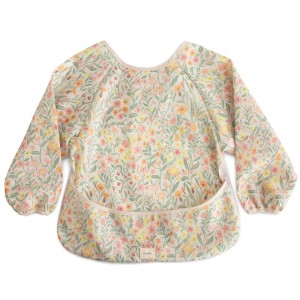 Wodoodporny śliniak z długim rękawkiem Pastel Blooms, Mushie