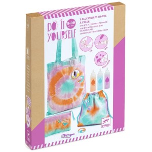 Zestaw artystyczny Zrób To Sam - Farbowanie metodą Tie-Dye, Djeco