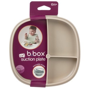 Silikonowy talerzyk z przyssawką 2w1 LATTE, B.box
