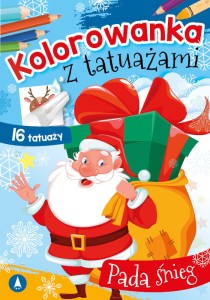 Kolorowanka z tatuażami Pada Śnieg
