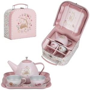 Zestaw do herbaty w walizeczce Fairy Garden, Little Dutch