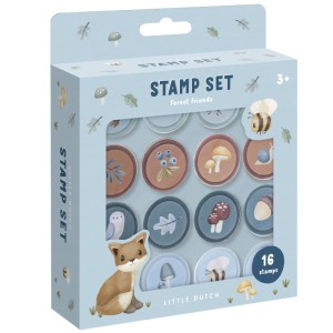 Zestaw pieczątek stempelków Forest Friends, Little Dutch