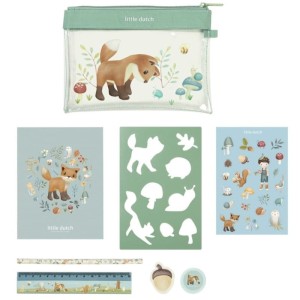 Zestaw artykułów papierniczych Forest Friends, Little Dutch