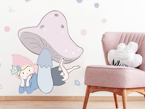 Wróżka Liv - naklejka na ścianę, Pastelowe Love